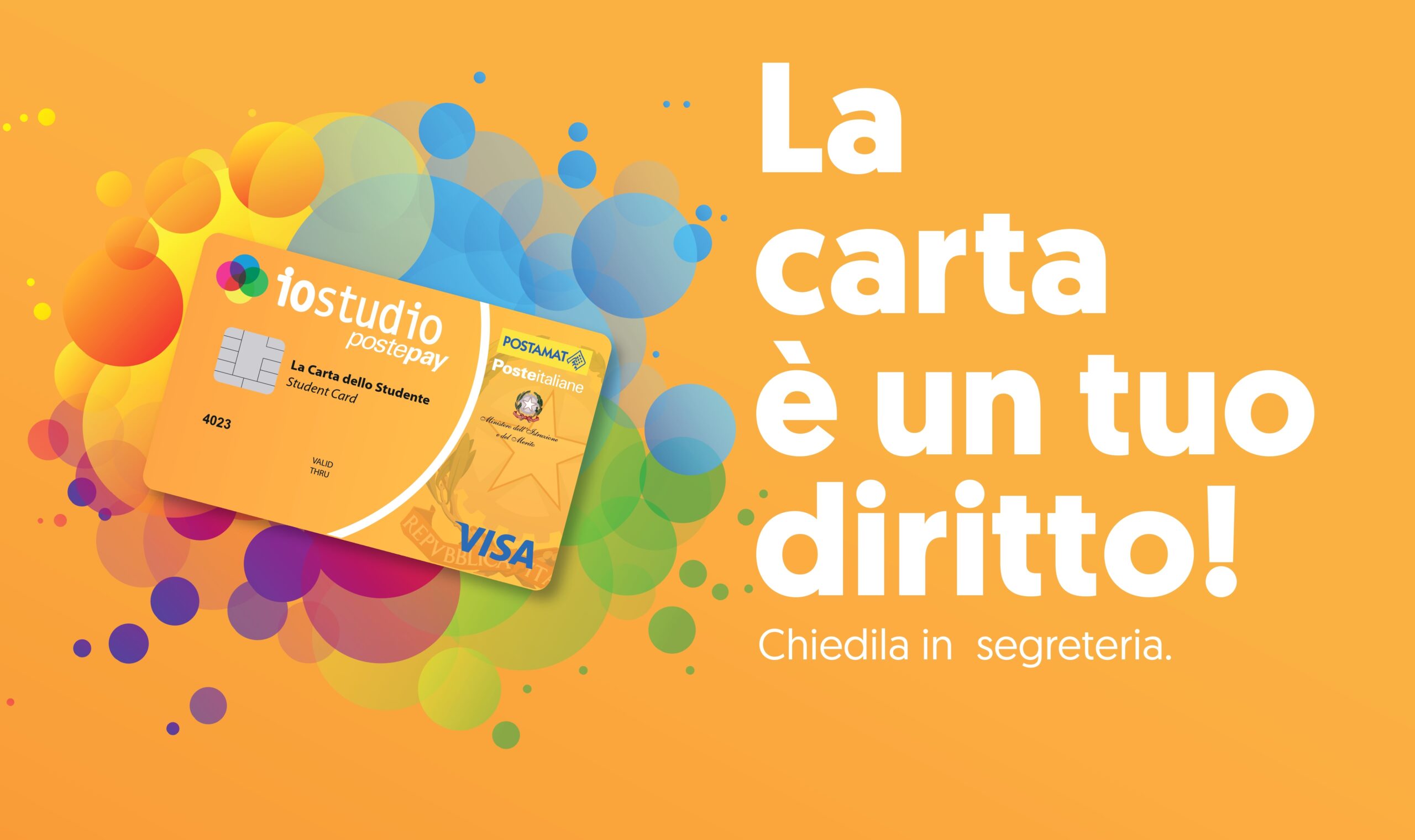 Modalità di richiesta della “Carta dello Studente”.